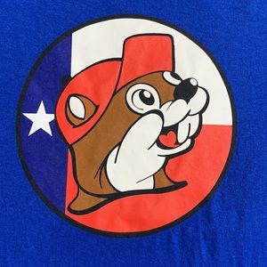 Buc-ees Dont Mess With Texas Blue Shirt Men’s Size Medium